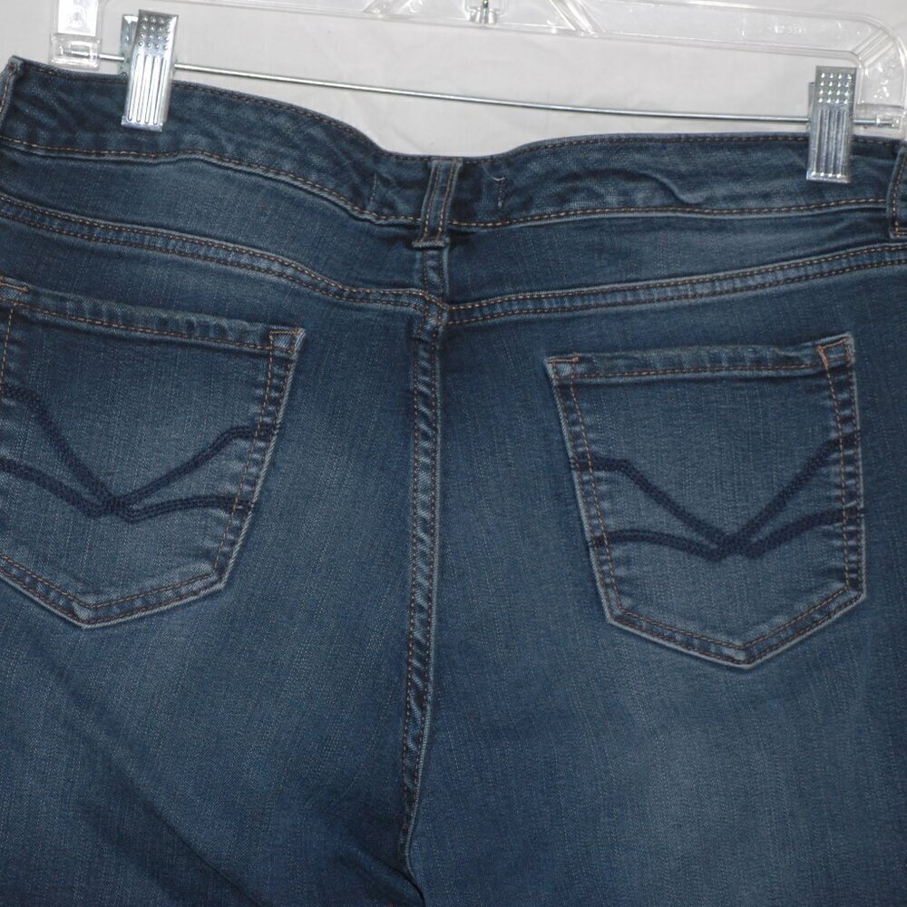 Vintage America Boho Straight Missy 14S/32 Dark Wash Blue Jeans EUC Country - Picture 9 of 9